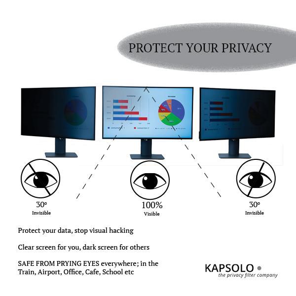 Kapsolo Filtre de confidentialité écran amovible 2 angles pour écran large 29,5 cm (11,6") 16:9 - Protection contre les regards indiscrets et la lumière bleue Kapsolo Filtre de confidentialité écran amovible 2 angles pour écran large 29,5 cm (11,6") 16:9 - Protection contre les regards indiscrets et la lumière bleue