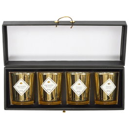 Home Deco Factory Coffret de 4 Bougies Parfumées Ginkgo