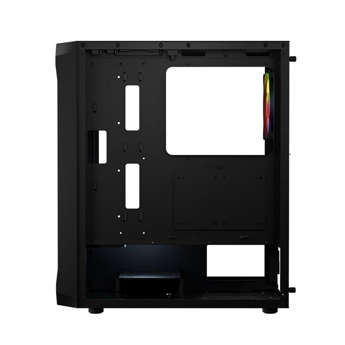 Boîtier ATX semi-tour Logic PORTOS ARGB Blanc Noir Boîtier ATX semi-tour Logic PORTOS ARGB Blanc Noir