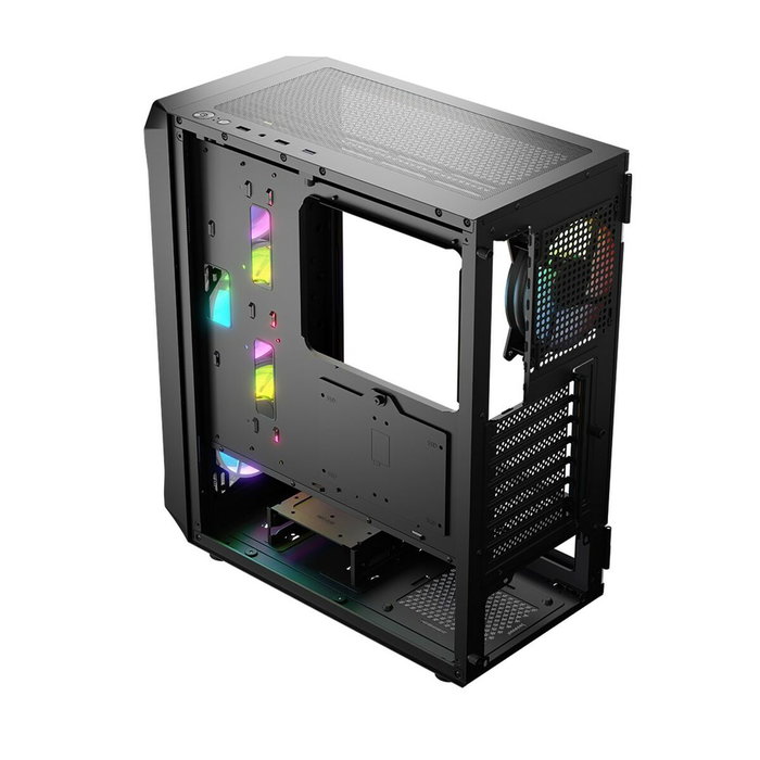 Boîtier ATX semi-tour Logic PORTOS ARGB Blanc Noir Boîtier ATX semi-tour Logic PORTOS ARGB Blanc Noir