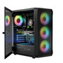 Boîtier ATX semi-tour Logic PORTOS ARGB Blanc Noir