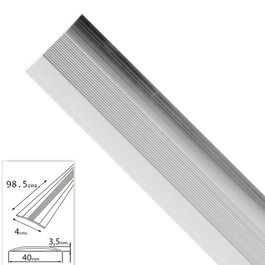 WOLFPACK LINEA PROFESIONAL Couvre-joint adhésif pour moquettes métal argenté 98,5 cm