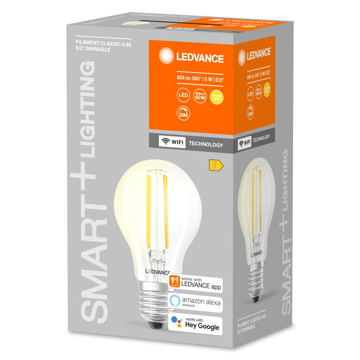 Ledvance SMART Ampoule LED E27 6W 806Lm 2700K Dimmable