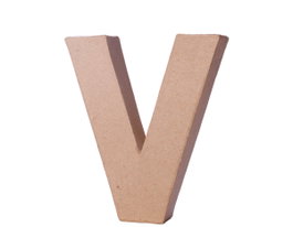 Innspiro Lettre V en papier maché, hauteur 10 cm