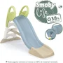 Smoby Life Toboggan Grand Modèle - Glisse de 150 cm, dès 2 ans - Marches antidérapantes, poignées ergonomiques, usage extérieur avec option eau, plastique recyclé anti-UV