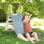 Smoby Life Toboggan Grand Modèle - Glisse de 150 cm, dès 2 ans - Marches antidérapantes, poignées ergonomiques, usage extérieur avec option eau, plastique recyclé anti-UV
