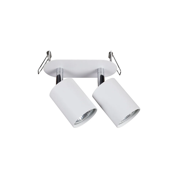 MIM Lampe de Plafond "Eye" MIM-9395 Blanc Décorative 2xGU10 Sans Ampoule MIM Lampe de Plafond "Eye" MIM-9395 Blanc Décorative 2xGU10 Sans Ampoule