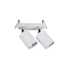 MIM Lampe de Plafond "Eye" MIM-9395 Blanc Décorative 2xGU10 Sans Ampoule