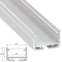 Profil en aluminium type SILEDA 2,02 m - Laqué blanc