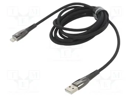 BASEUS Câble USB 2.0 Apple Lightning vers USB-A, 2m, noir