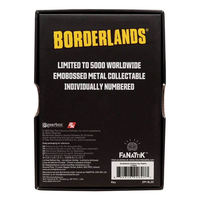 Borderlands réplique Gold Key Borderlands réplique Gold Key
