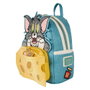 LOUNGEFLY Sac à dos Tom & Jerry 26 cm (22.86x11.43x26.67cm) - Cuir synthétique, bandoulière, bretelles ajustables avec détails appliqués, embossés, brodés