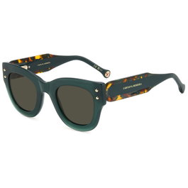 Carolina Herrera HER-0222-S-ACK Lunettes de soleil Vert et Gris