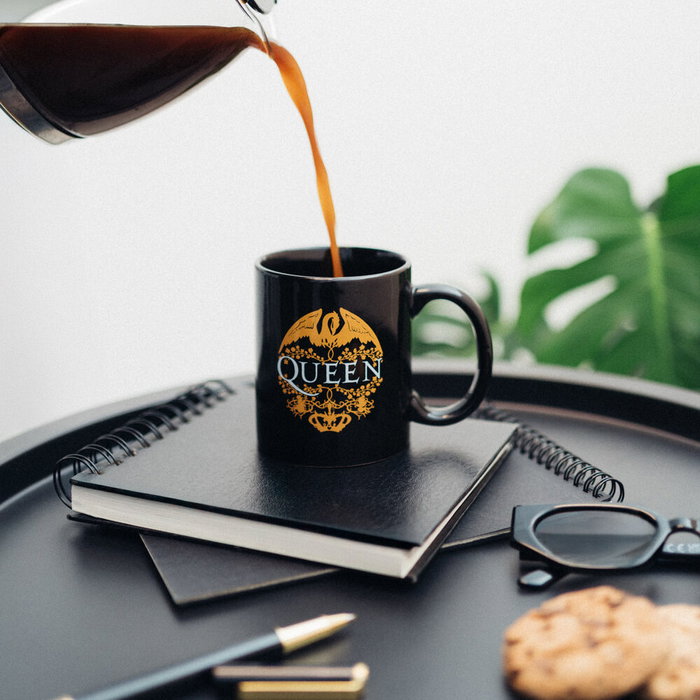 ERIK - Tasse Mug en Céramique Reine, 350 ml - Capacité Grand Format - Lavable au Lave-vaisselle et Micro-ondes