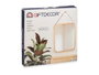 Giftdecor Miroir Rectangulaire en Bambou 41x33 cm avec Lanière en Cuir Naturel (Set de 6)