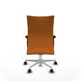 Piqueras Y Crespo Chaise Albacete Confidente Orange avec Mécanisme Synchrone et Base Aluminium