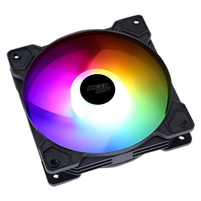 Keep Out XFC-120F RGB Ventilateur de boîtier 120 mm noir