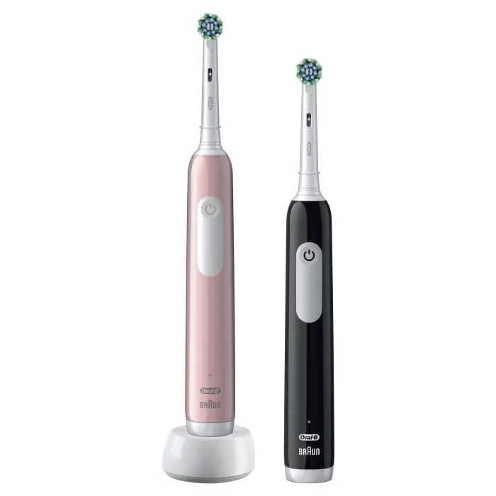 Oral-B Pro Series 1 Brosse à dents électrique avec Nettoyage 3D et minuteur, 2 brossettes et chargeur, couleur Rose et Noir Oral-B Pro Series 1 Brosse à dents électrique avec Nettoyage 3D et minuteur, 2 brossettes et chargeur, couleur Rose et Noir