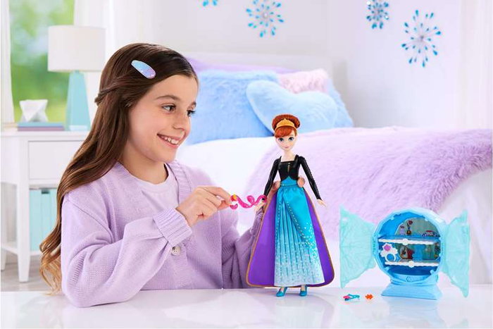 Mattel Disney Princess Anna Jewel Reveal - Poupée à surprises La Reine des Neiges Mattel Disney Princess Anna Jewel Reveal - Poupée à surprises La Reine des Neiges