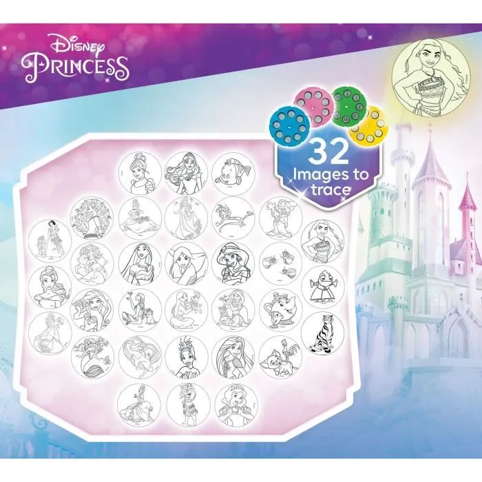 Lisciani Giochi - Projecteur de dessins magique princesses Disney avec accessoires, crayons, feutres et autocollants - Jeu créatif enfant 8 ans et plus Lisciani Giochi - Projecteur de dessins magique princesses Disney avec accessoires, crayons, feutres et autocollants - Jeu créatif enfant 8 ans et plus