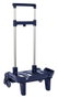 Safta Carro Portamochilas Trolley Pliable 3 Roues Bleu Marine 32x88x23.5 cm - Transport de Sacs à Dos