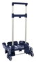 Safta Carro Portamochilas Trolley Pliable 3 Roues Bleu Marine 32x88x23.5 cm - Transport de Sacs à Dos