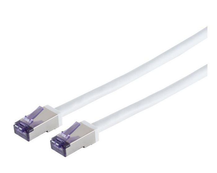 Lanview Câble réseau Cat6a S/FTP 0,5m Blanc Lanview Câble réseau Cat6a S/FTP 0,5m Blanc