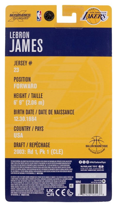 McFarlane Toys NBA SportsPicks LeBron James (Los Angeles Lakers) 16 cm