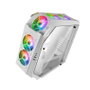 Mars Gaming MC51 Premium Boîtier PC ATX avec 5 ventilateurs 12cm ARGB, fenêtre en verre trempé, contrôleur RGB