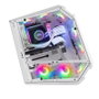 Mars Gaming MC51 Premium Boîtier PC ATX avec 5 ventilateurs 12cm ARGB, fenêtre en verre trempé, contrôleur RGB