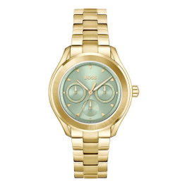 Boss 1502745 - Montre analogique dorée avec cadran vert