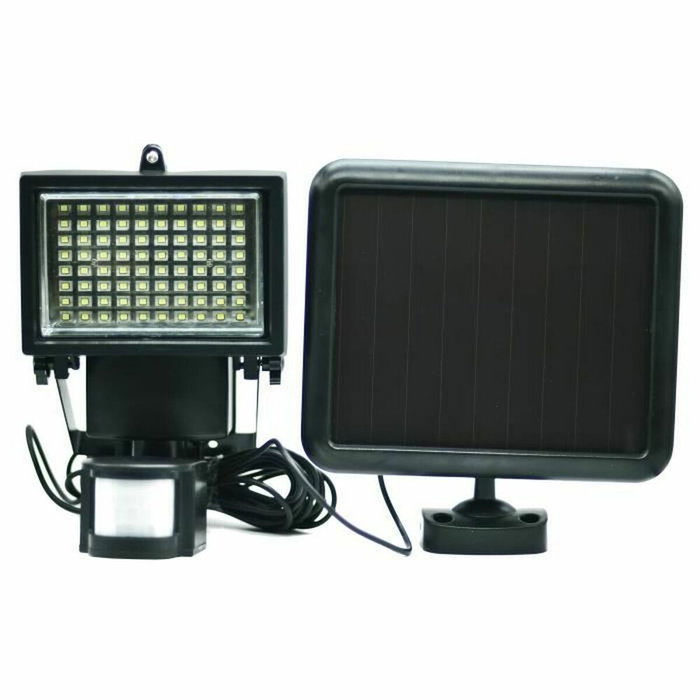 Galix Spot solaire avec détecteur de présence - 80 LED - Noir Galix Spot solaire avec détecteur de présence - 80 LED - Noir