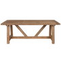 Home ESPRIT Table de Salle à Manger Bois de Teck 200 x 100 x 75 cm