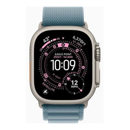 Apple Watch Ultra 3 GPS Cellular 49 mm Titane Loop Alpine Bleu Clair Taille M