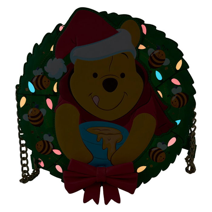 LOUNGEFLY Sac bandoulière Winnie l'Ourson Disney - Dimensions 28 x 27 x 9 cm