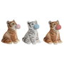 DKD Home Decor Figurine Décorative Chat Résine (Lot de 3)