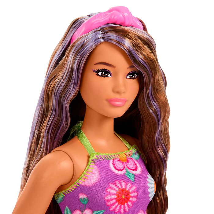 Barbie Fashionistas Poupée Robe Fleurie JJN57
