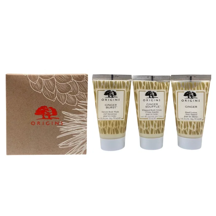 Origins Coffret Cadeau Soins au Gingembre avec Gel Douche, Lotion pour les Mains et Crème Corps Origins Coffret Cadeau Soins au Gingembre avec Gel Douche, Lotion pour les Mains et Crème Corps