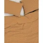 Parure de lit King Size Satin Moutarde - 1 housse de couette 240 x 220 cm + 2 taies d'oreiller 60 x 60 cm