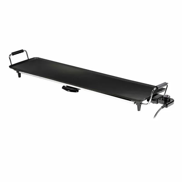 Livoo DOM231 - Plancha Teppan Yaki, gril électrique avec grande surface de cuisson 90 x 23 cm