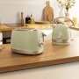 Cecotec Toast And Taste 800 Grille-pain 2 Fentes Extra Larges 850 W 6 Niveaux de Doré Acier Inoxydable Beige