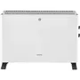 Oceanic Radiateur Convecteur Électrique 2000W, Mobile avec 3 Puissances, Blanc, Chauffage d'Appoint