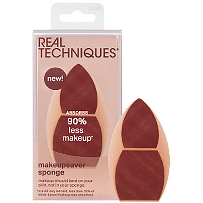 Real Techniques Éponge de Maquillage MakeupSaver - Réduit la consommation de produit de 90%