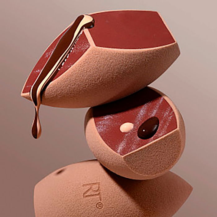 Real Techniques Éponge de Maquillage MakeupSaver - Réduit la consommation de produit de 90%