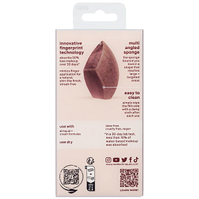 Real Techniques MakeupSaver - Éponge de maquillage innovante pour un teint naturel, technologie brevetée, réduit de 90% l'utilisation de produit, pour toutes les peaux