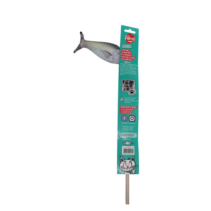 Aime Canne à pêche poisson Stick bois et poisson 15cm Aime Canne à pêche poisson Stick bois et poisson 15cm