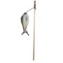 Aime Canne à pêche poisson Stick bois et poisson 15cm