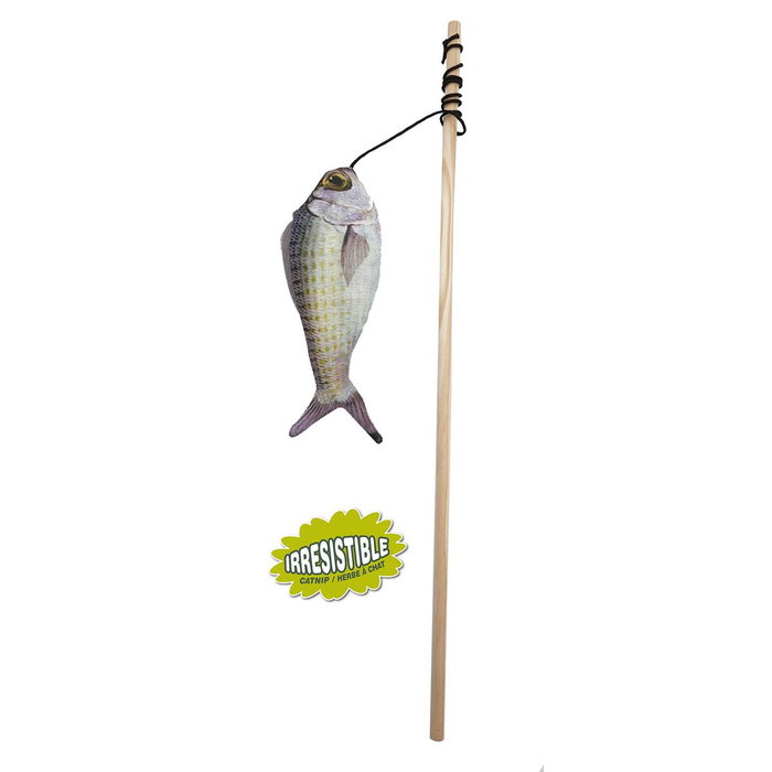 Aime Canne à pêche poisson Stick bois et poisson 15cm Aime Canne à pêche poisson Stick bois et poisson 15cm