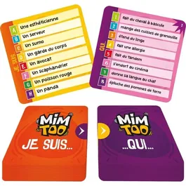 Asmodee - Jeu Mimtoo - Jeu de société d'ambiance, de cartes et d'imagination, mime et devinettes, à partir de 6 ans, Version française