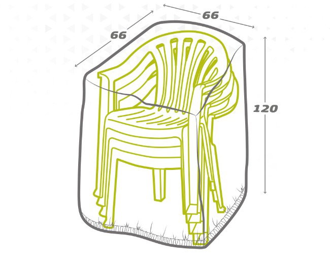 Housse de Chaise Aktive 66 x 120 x 66 cm (6 Unités)